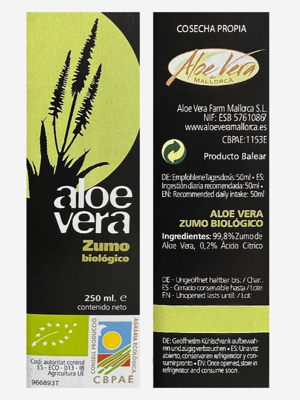 Aloe Vera Direct Juice 500 ml - also for animals